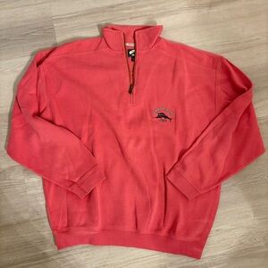 Tommy Bahama Men's Red Half-Zip Sweater